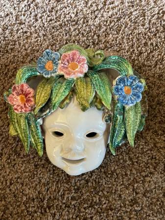 Italian terra cotta mask 1