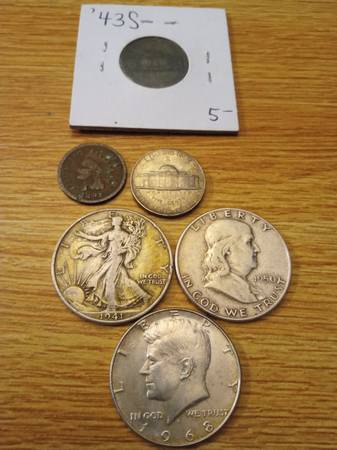 5 Silver war coins... 1891- 1968 1