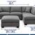 $600 Thomasville Couch Sectional Sofa with Large Ottoman – Great Condi 4 thumbnail