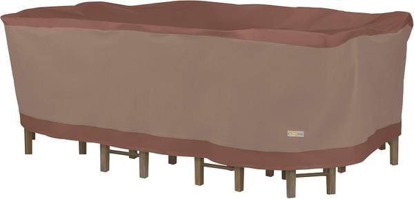 Duck Covers Rectangular/Oval Patio Table & Chairs Cover 1