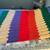 Multi-Colored Hand-Knit Afghan/Throw - Blue/Green/Yellow/Purple/Red 2 thumbnail