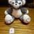 Handmade Crocheted grey and white teddy bear plushie #1 7 thumbnail