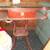 Pair of cherry finish 2-tiered side tables glass tops 1 thumbnail