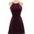 Design Lab Black Burgundy Sleeveless Velvet Party Mini Dress Size XS 1 thumbnail