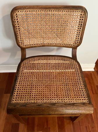 Breuer Cesca - style Wicker Chair with Bentwood 1