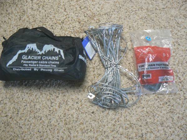 Tire Chains:  GLACIER CHAINS, Stock No. 1038 1