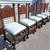 Unique Vintage Hand-Carved Dining Chairs Set - 6 chairs total 5 thumbnail