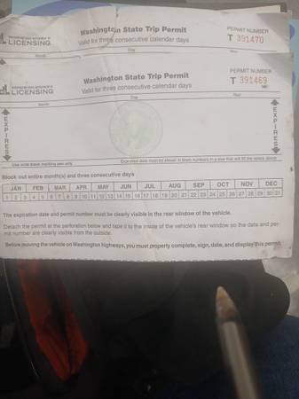3 day trip permit x 2 1