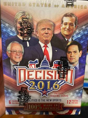2016 LEAF DECISION 2016 SEALED BLASTER BOX - DONALD TRUMP CARDS !! 1