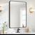 Black Rectangular Wall Mirror 1 thumbnail