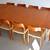 Extra-long Danish teak extendable dining set (table, ten chairs) 2 thumbnail