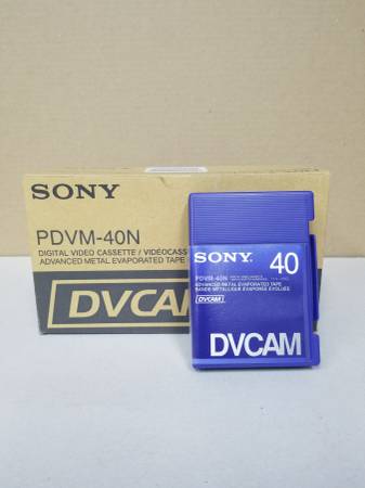 DVCAM SONY PDVM-40N 新品 10本セット Sony PDVM-40N DVCAM Box of 10 Digital Video Cassettes - photo