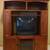 Solid oak entertainment center 1 thumbnail