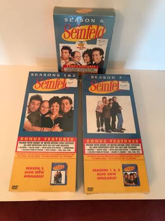 SEINFELD DVDs - Seasons 1-3, 6.  New. 1
