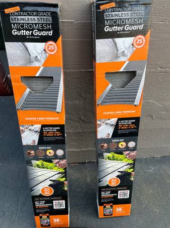 Stainless gutter guards 1