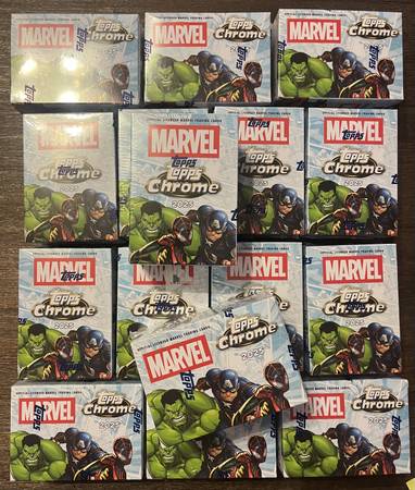 Topps Chrome Marvel cards blasters 1