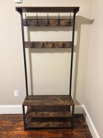 Coat Rack + Shoe Bench 1