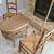 vintage rattan table & 2 chairs 5 thumbnail