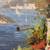 Signed Oil Painting Elevated POV of Coastal Inlet 4 thumbnail
