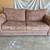 Sofa - good condition - brown microfiber - fold out sofabed 1 thumbnail