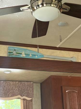 Nautical wood boat paddle 1
