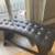 50" Curved Tufted Leather Bench / Entryway, Dining, Bedroom or Window 2 thumbnail