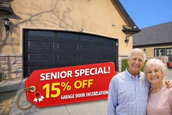 Senior Special – 15% Off Garage Door Installation 1