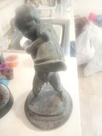 Solid Bronze Statue..."Hector's Helmet" 1