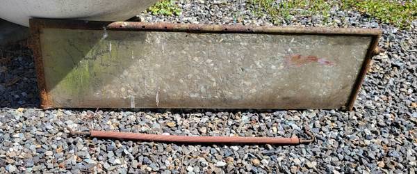 Antique windshield and seat springs 1