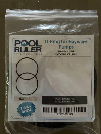 2 NEW- Pack of O-rings w/ Grease for Hayward pool pump - 5” 1