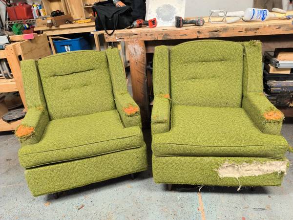 Cool But Damaged Matching Chairs 1