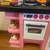 Pink Kids Play Kitchen with Pasta, Food and Dishes 2 thumbnail