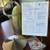 Reed Teardrop-shaped Handblown Glass Light Pendant, Grn w/Metal Accent 16 thumbnail