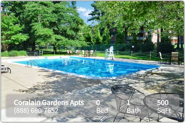 $1,648 / 500ft2 - Preciosa comunidad con jardín en Falls Church. ¡Estudio de 500 pies cuadrados! (Falls Church)63843419328897123