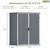 New 5 x 3 FT Outdoor Storage Cabinet Plastic Shed Patio Storage Shed with Stable 7 thumbnail