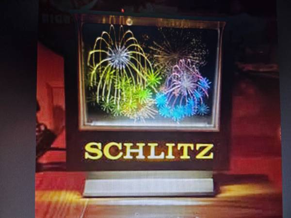WANTED Schlitz Beer Fireworks Sign 1