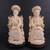 Chinese Qing Dynasty Emperor & Empress Hand Carved Resin/Epoxy Statues 1 thumbnail