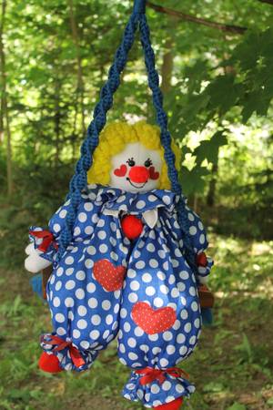 Handcrafted Swinging Clown 1