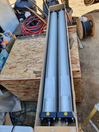 Matched Pair: Numatics 5" Bore x 71" Stroke Air Cylinders NOS in Crate 1