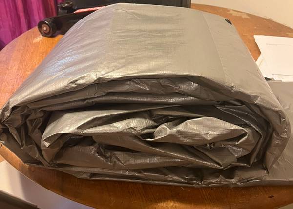 16x20 foot new gray tarp never used 1