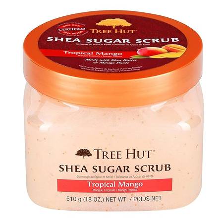 18oz Tree Hut Shea Sugar Exfoliating Body Scrub, Tropical Mango Flavor 1