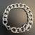 Sterling silver diamond curb link bracelet 1 thumbnail