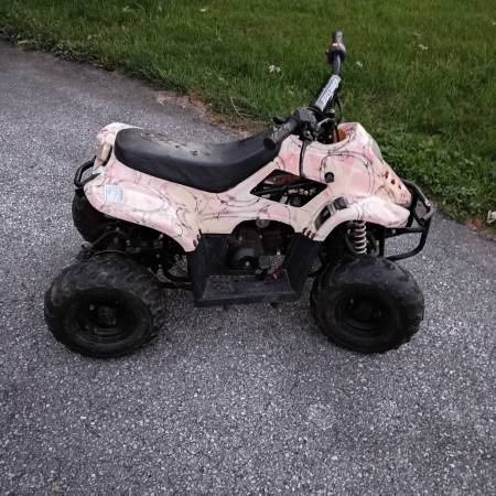 110 cc 4 stroke 4 wheeler Needs carb cleaned and TLC 1
