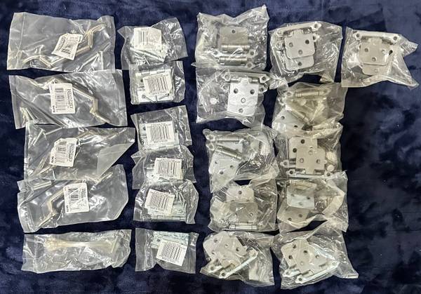 39 Hinges - 2" Self-Closing Hinges - Nickel Plated Handles, 2" Utility 1