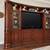 Large Traditional Entertainment Center / Wall Unit – Lighted Display Cabinets 2 thumbnail