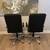 TWO- Black Leather High-Back Executive Office Chairs Computer Chairs 18 thumbnail