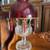 Antique Nu-Type Model B Aladdin Drape  Oil Lamp w/ Ruby Glass Shade 1 thumbnail