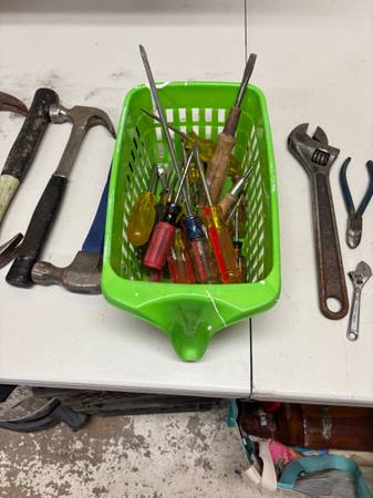 Assorted Hand Tool Lot - Hammers, Screwdrivers, Wrenches 1