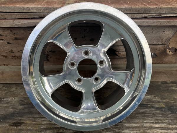ET 5 window polished aluminum wheel 5 on 4.5" 1
