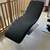 Modern Black Faux leather chaise lounge chair 1 thumbnail